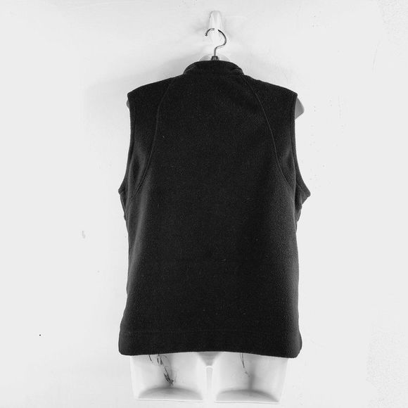 Columbia Womens Black Full Zip Sleeveless Collared Vest Sweater Size Medium - Picture 2 of 8